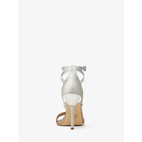 Michael Kors Astrid Stiletto Dress Sandals Embellished Pale Gold Size 6 NEW - Picture 6 of 6